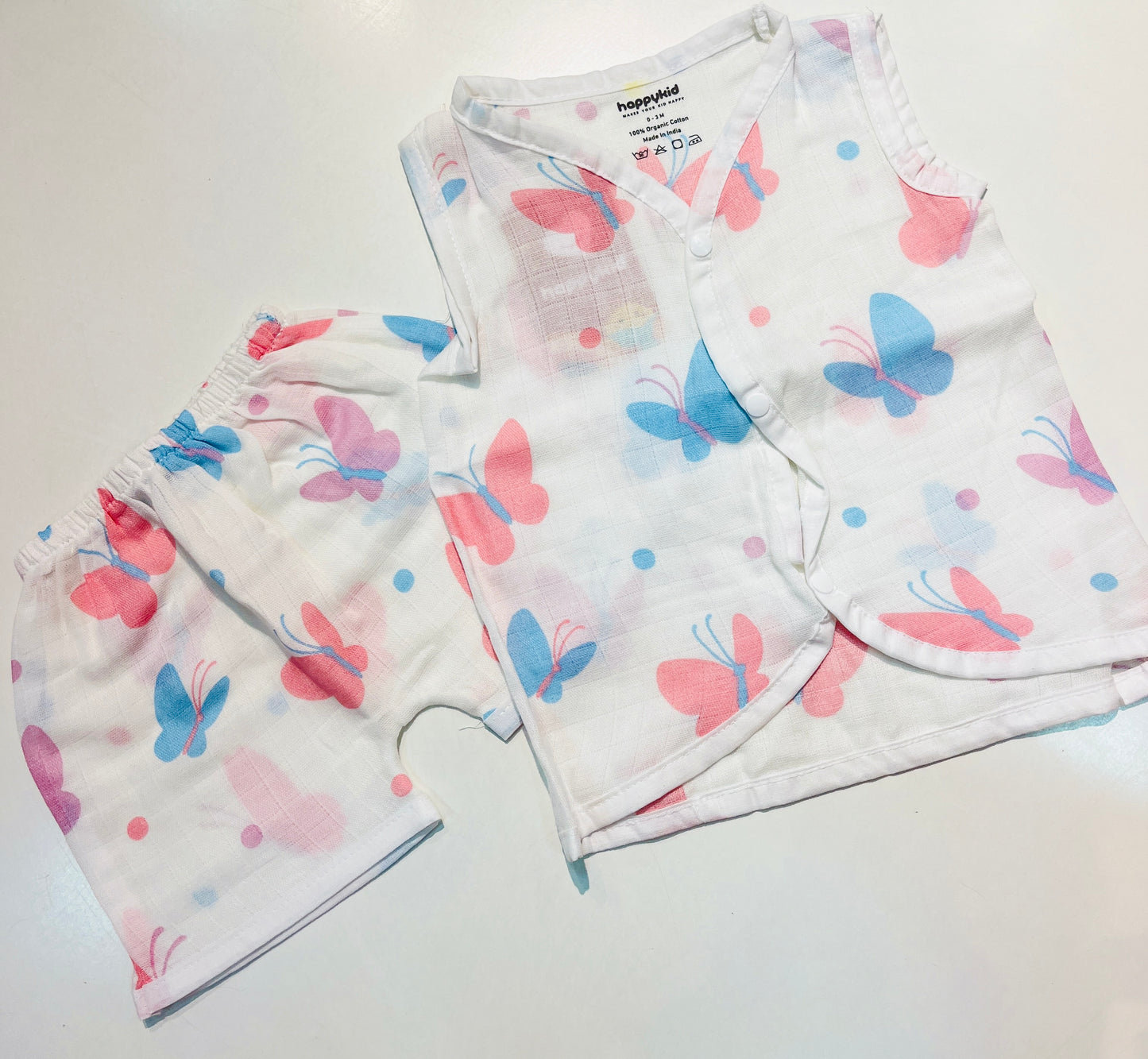 Butterfly Muslin Cord set