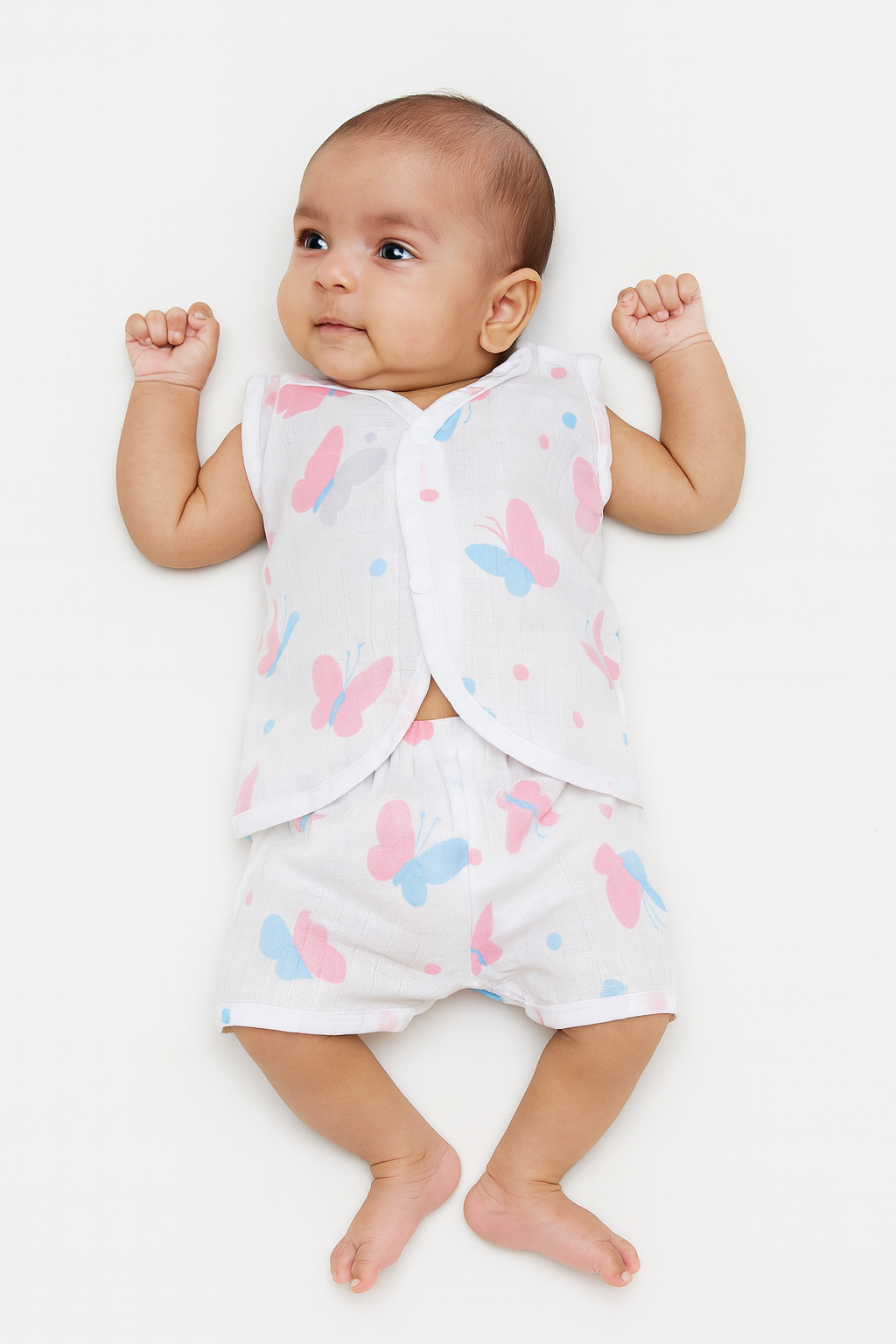 Butterfly Muslin Cord set