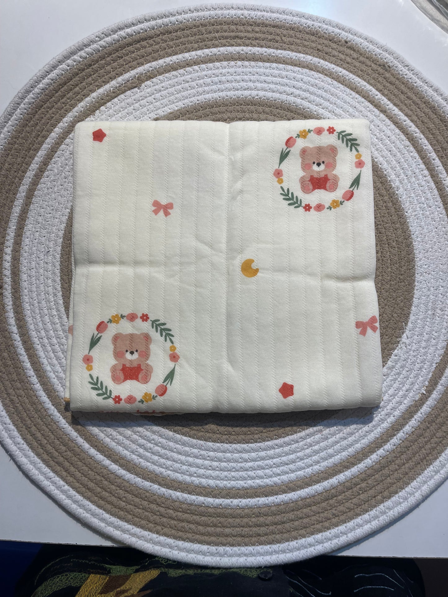 Muslin 3 layered swaddle blanket