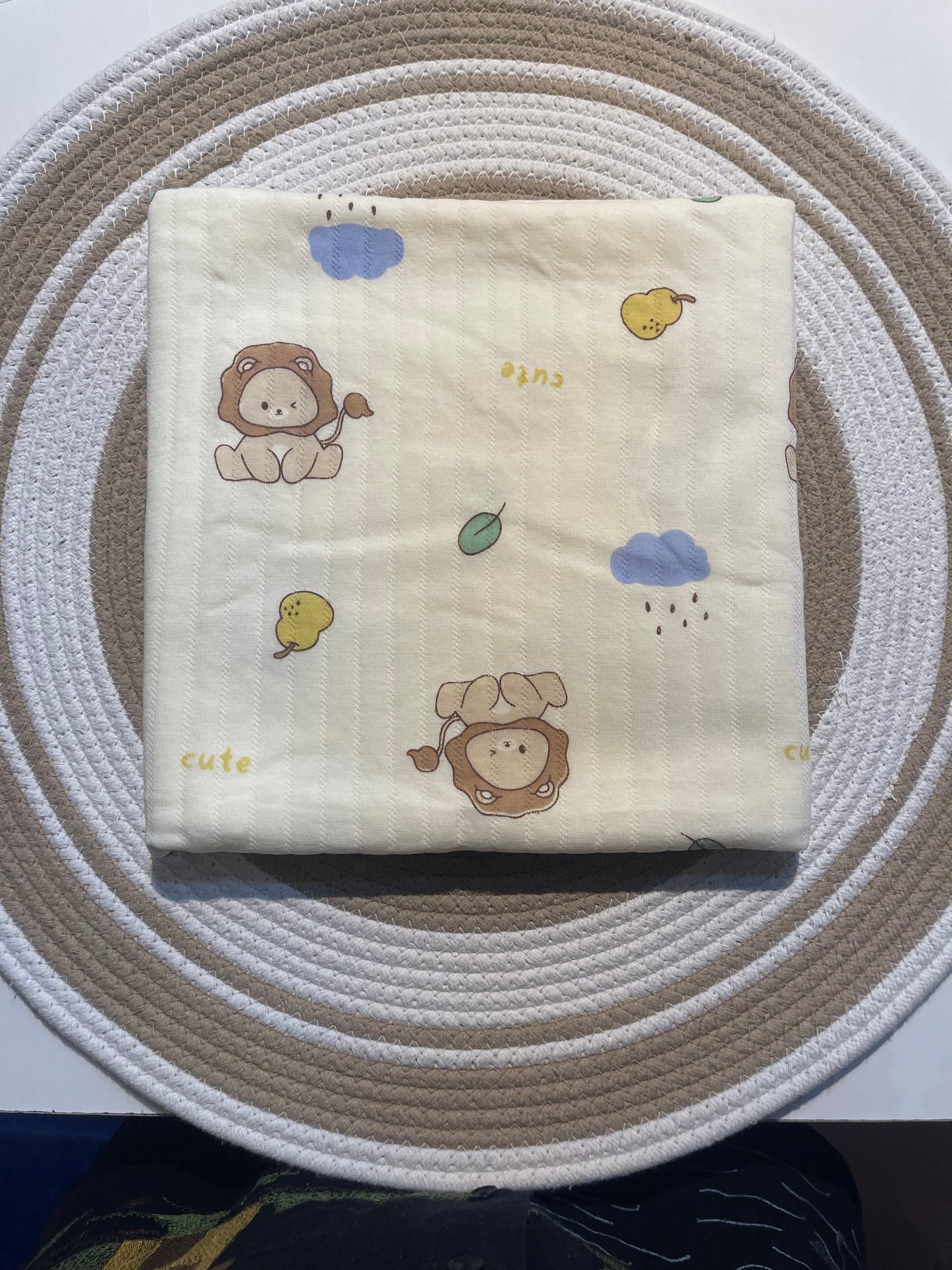 Muslin 3 layered swaddle blanket