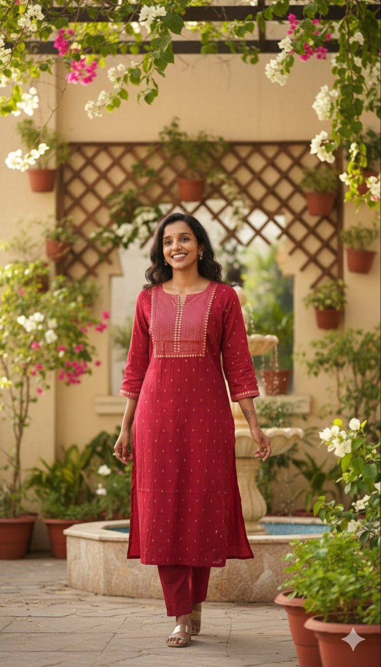 Meroon Avasa brand kurthi