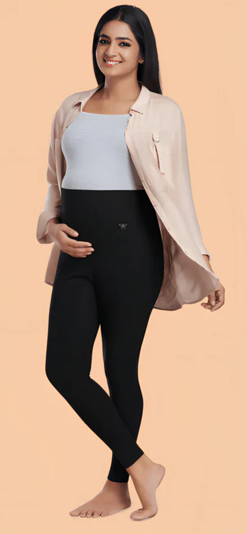 Maternity Ankle Leggings Black